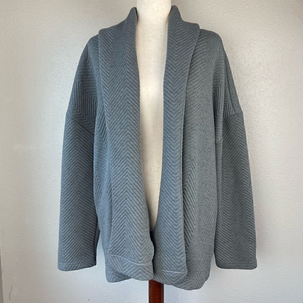 Fabletics Open Front Athletic Cardigan Top Size L EUC